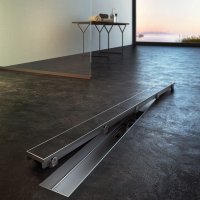 Koupelnový sprchový žlab ALCA s roštem FLOOR pro vložení dlažby